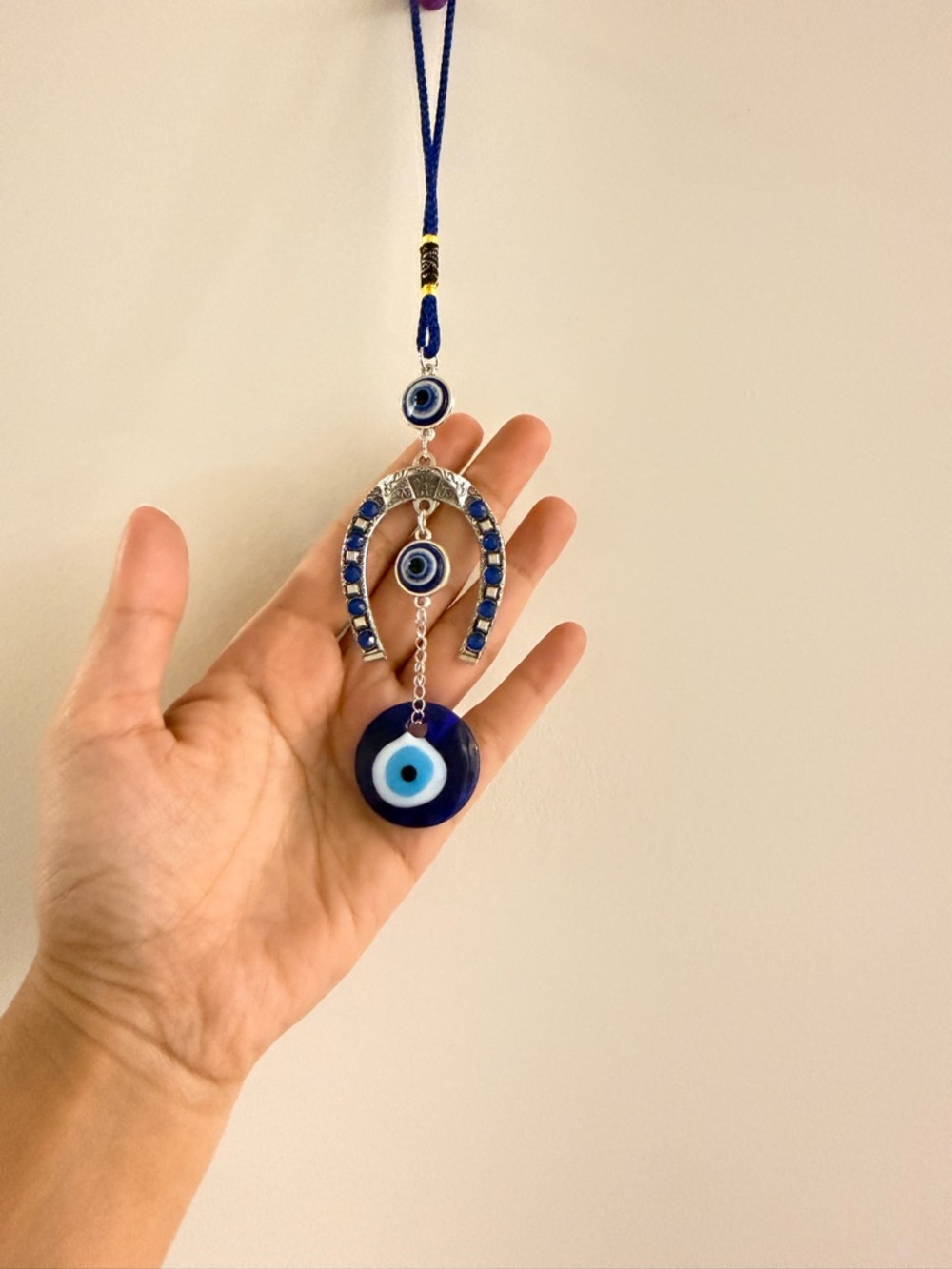 Blue Evil Eye Hanging Charm Hanging for Car/Wall/Door